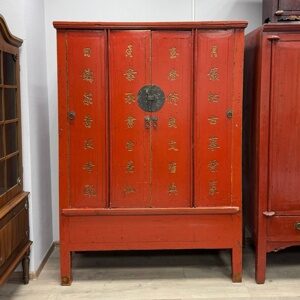 Антикварный китайский кабинет шкаф